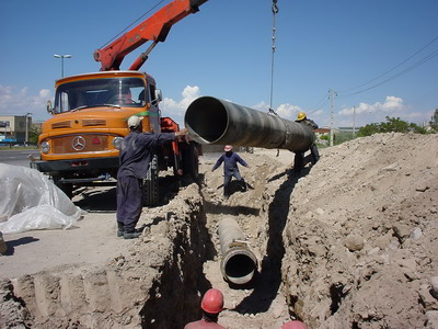 گزارشی از وضعیت پروژه های آب رسانی در منطقه قهاوند